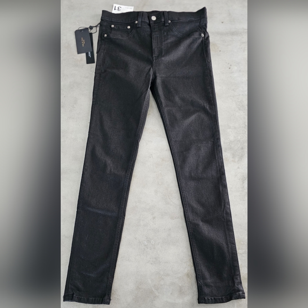 NWT Rag & Bone Black High Rise Ankle Skinny Tech Jeans Denim 31